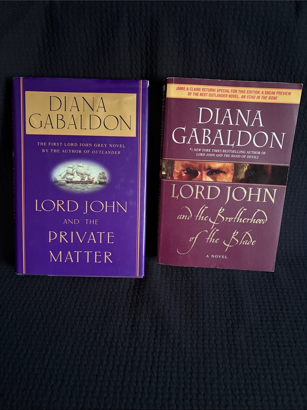 Diana Gabaldon Lord John Book Set - Purple Covers